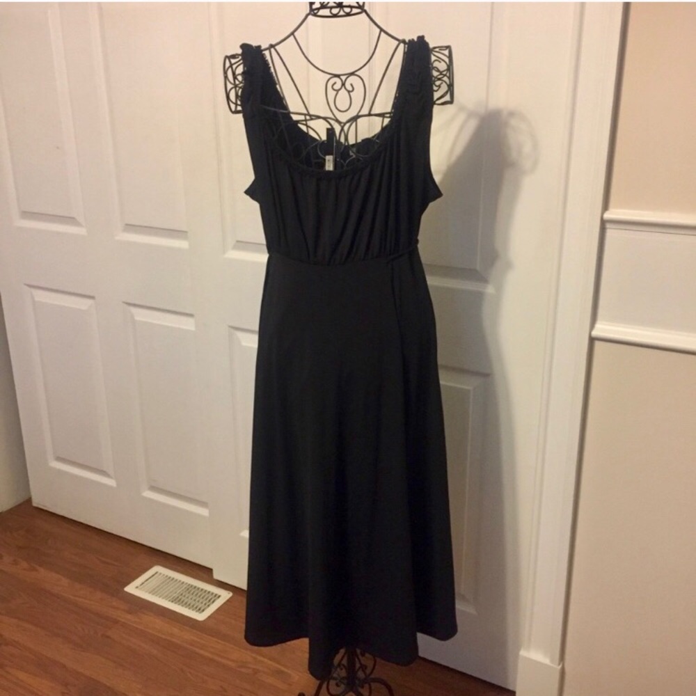 Vintage black tahari dress - Picture 2 of 8